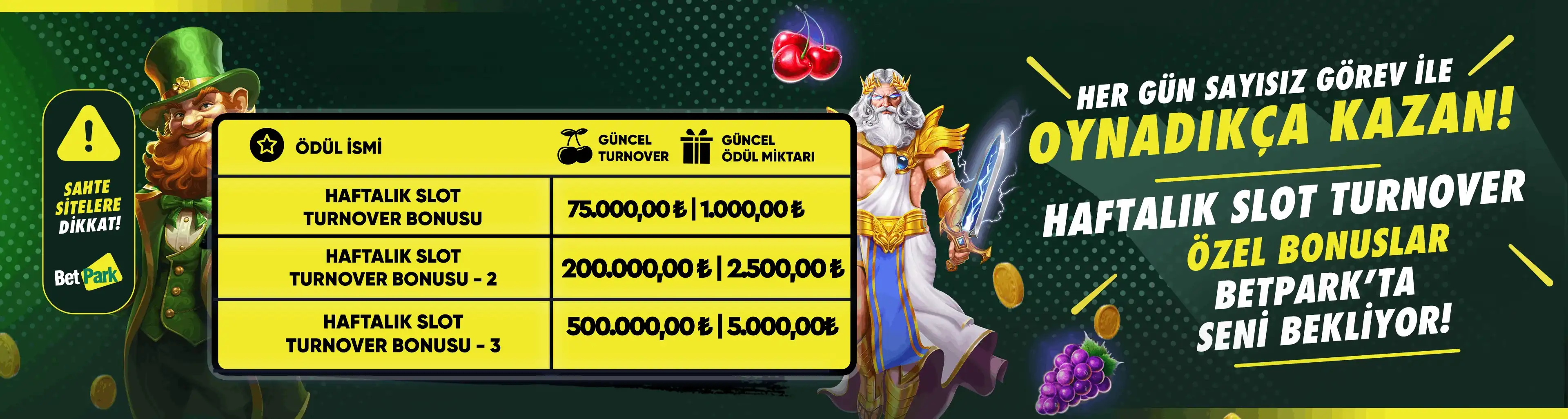 Haftalık slot görev