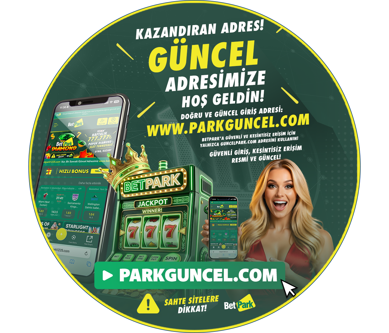 Güncel adresimize hoş geldin! Betpark güncel adres duyurusu.